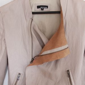 LA made leather motorcycle jacket size M, fawn